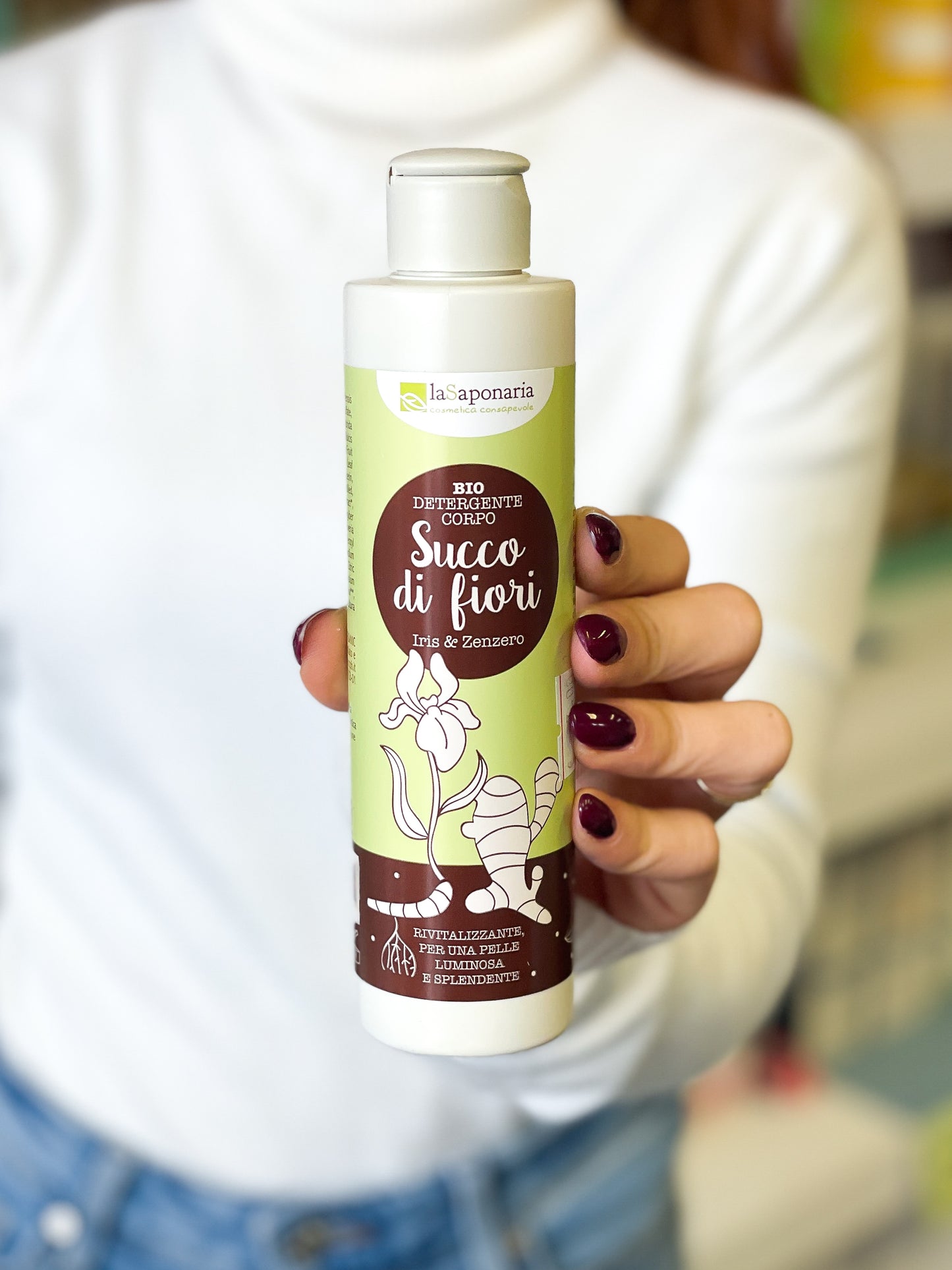 La Saponaria Detergente Corpo Iris E Zenzero