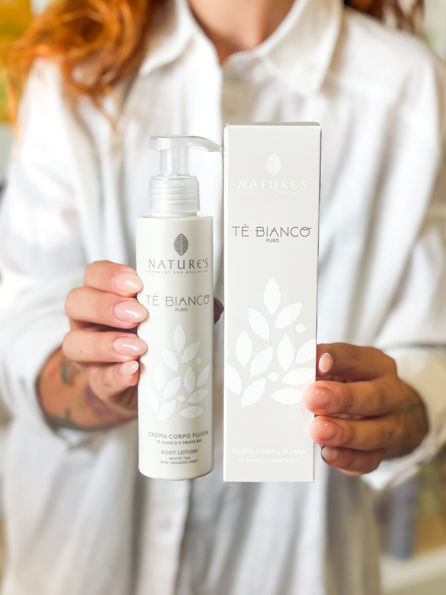 Nature's Tè Bianco Puro Crema Corpo Fluida