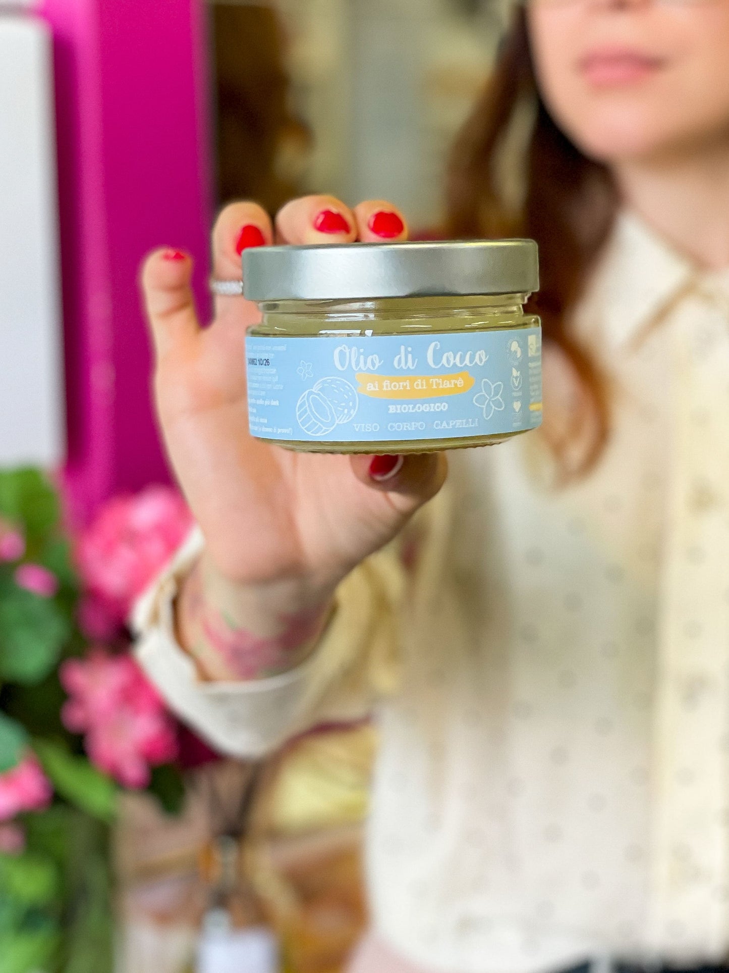 La Saponaria Olio di cocco bio ai fiori di Tiarè