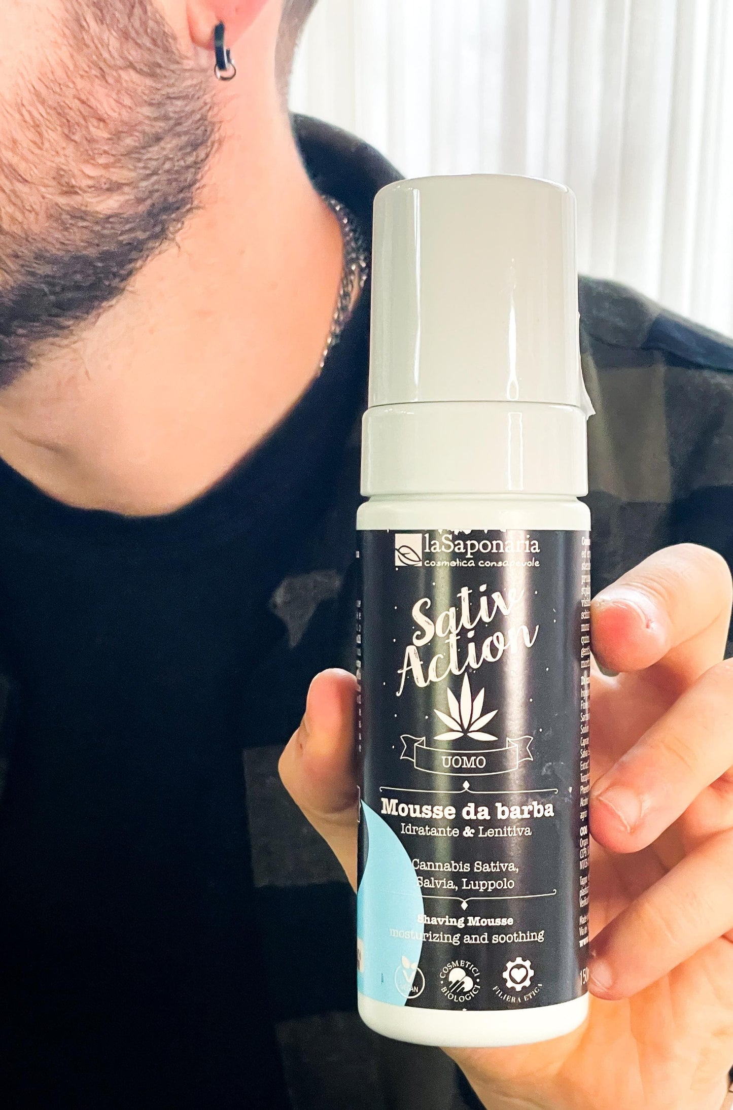 La Saponaria SativAction CBD Mousse da barba