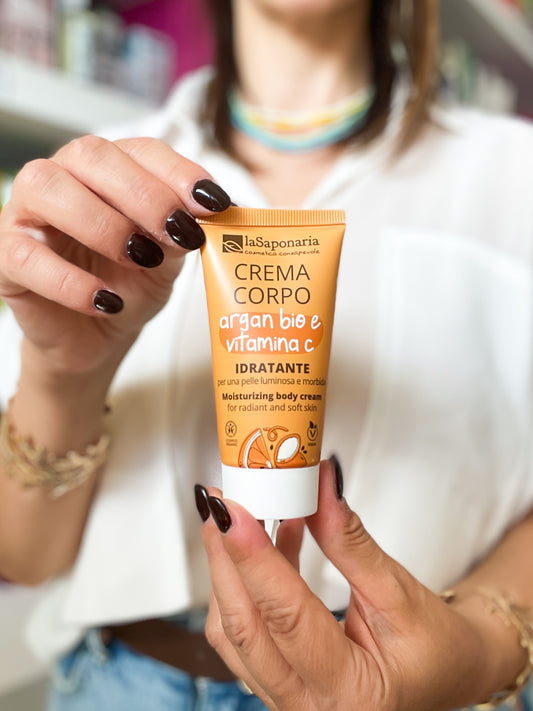 La Saponaria | Travel Crema corpo idratante - Argan Bio e Vitamina C