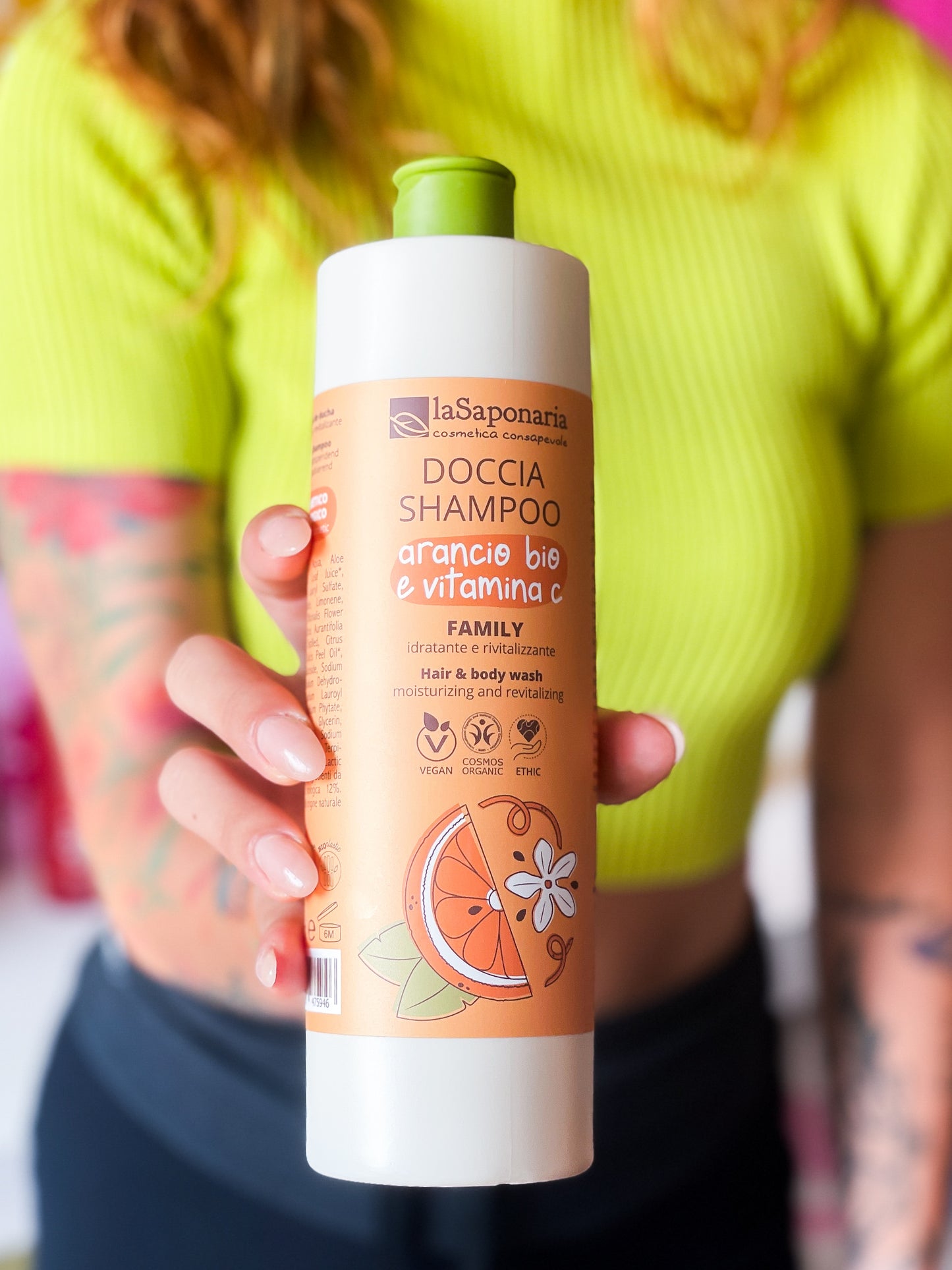 La Saponaria Doccia Shampoo Family Arancio Bio e Vitamina C