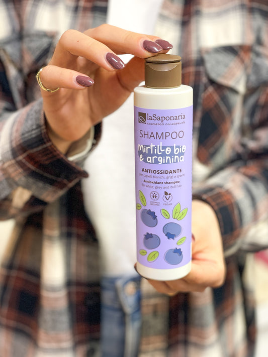 La Saponaria Shampoo Bio Antiossidante Mirtillo e Arginina
