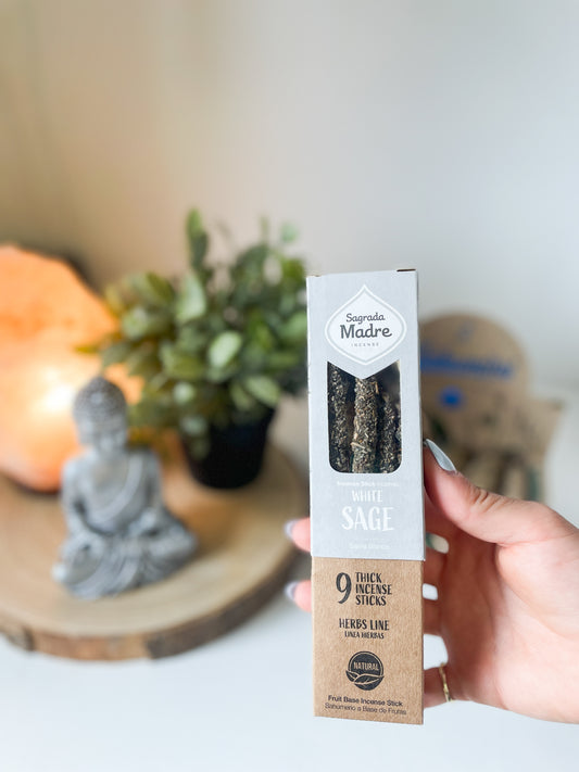 Sagrada Madre Incenso Botanico | Salvia Bianca Bastoncini