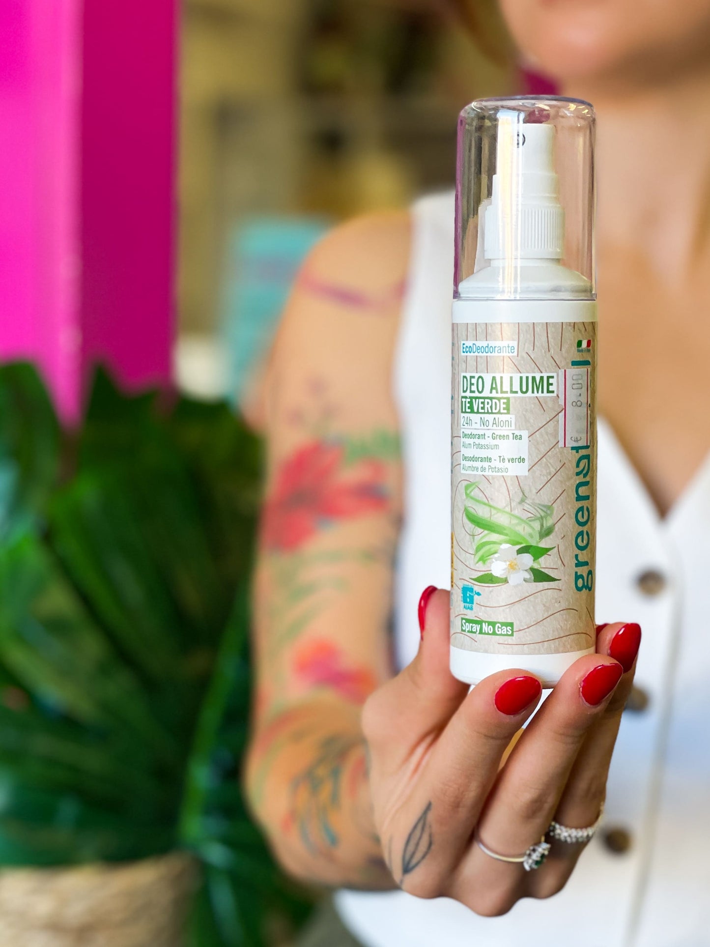 Greenatural Allume Di Potassio Spray | Tè Verde