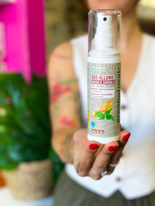 Greenatural Allume Di Potassio Spray | Mirra e Sandalo