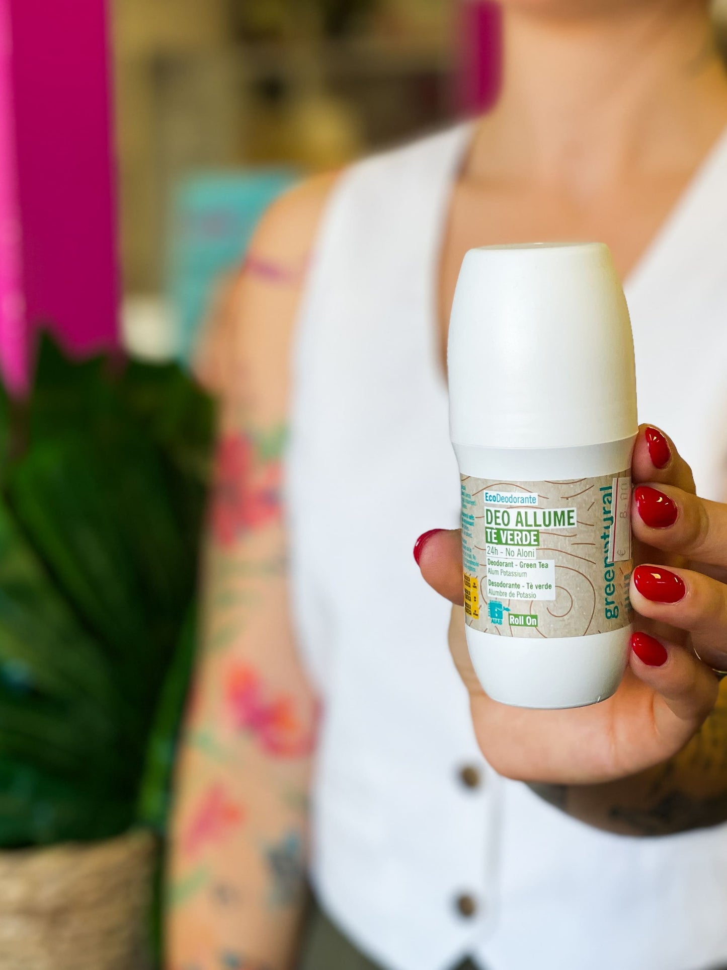 Greenatural Allume Di Potassio Roll On | Tè Verde
